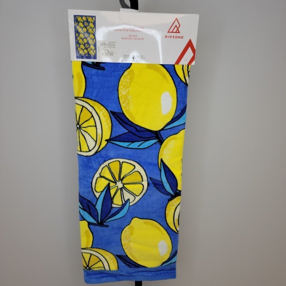 Ripzone Large Adult Lemon Beach  Towel